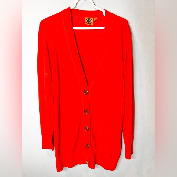 Tory Burch Simone Cardigan Pullover Sweater Size Small - Picture 2 of 4